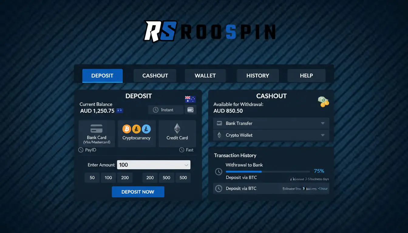 Roospins casino deposits and withdrawals: cards, PayID, e-wallets, crypto
